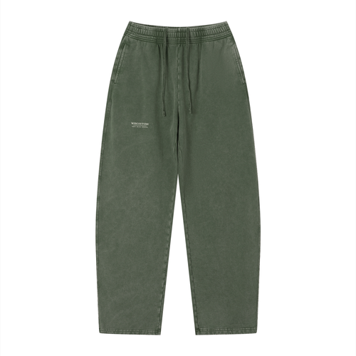 Wiscouture Mark Vintage Wash Loose Sweatpants · Army Green