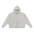 Kenosha · Paris · Milan Vintage Wash Zip Hoodie · Light Gray
