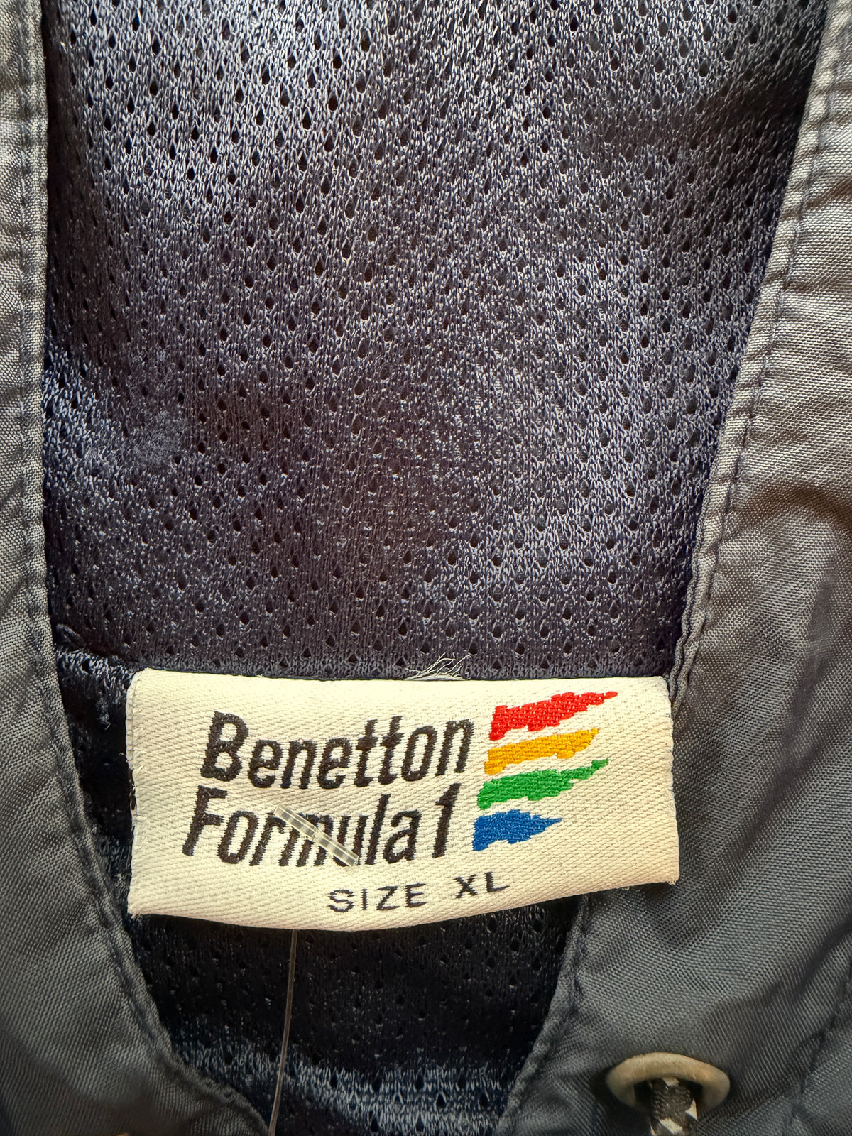 1990s Benetton Formula 1 Hooded Anorak Windbreaker Jacket XL
