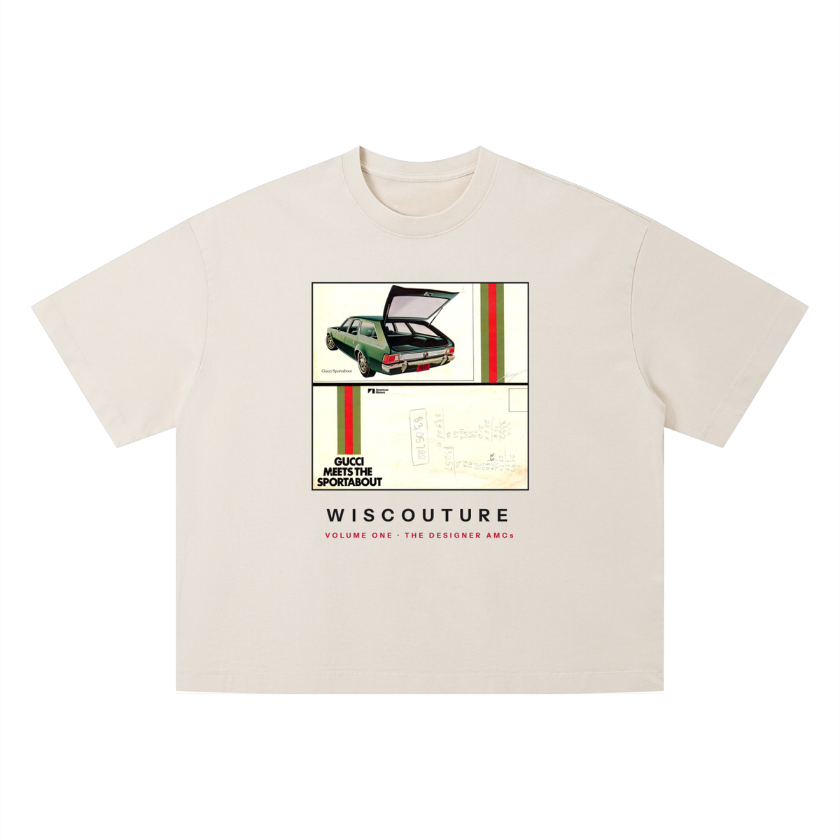 Designer AMCs Vintage Wash Boxy Tee · Apricot