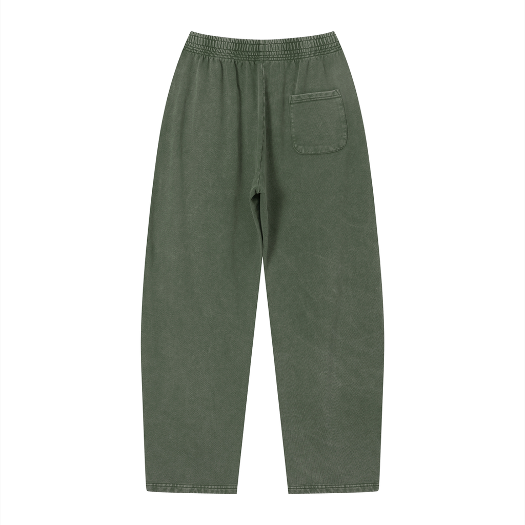 Wiscouture Mark Vintage Wash Loose Sweatpants · Army Green