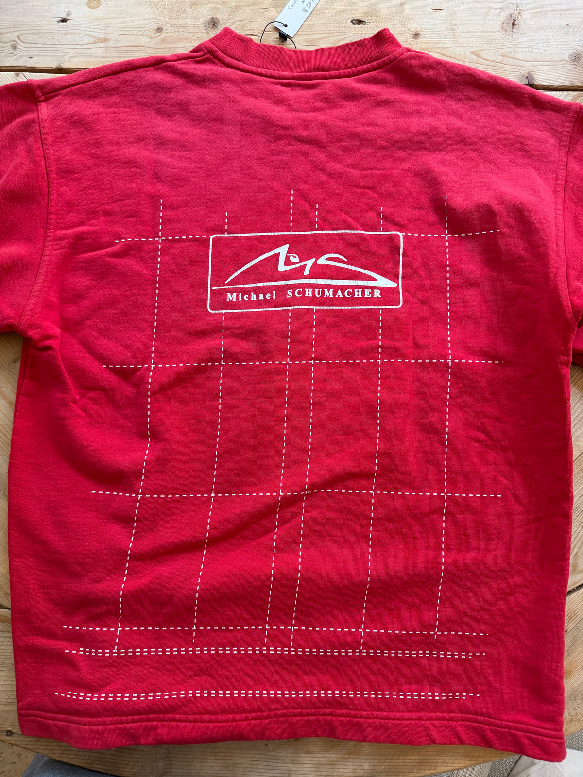 Vintage Michael Schumacher Formula 1 Sponsor Sweatshirt – OMP Racing – Ferrari Era – Red