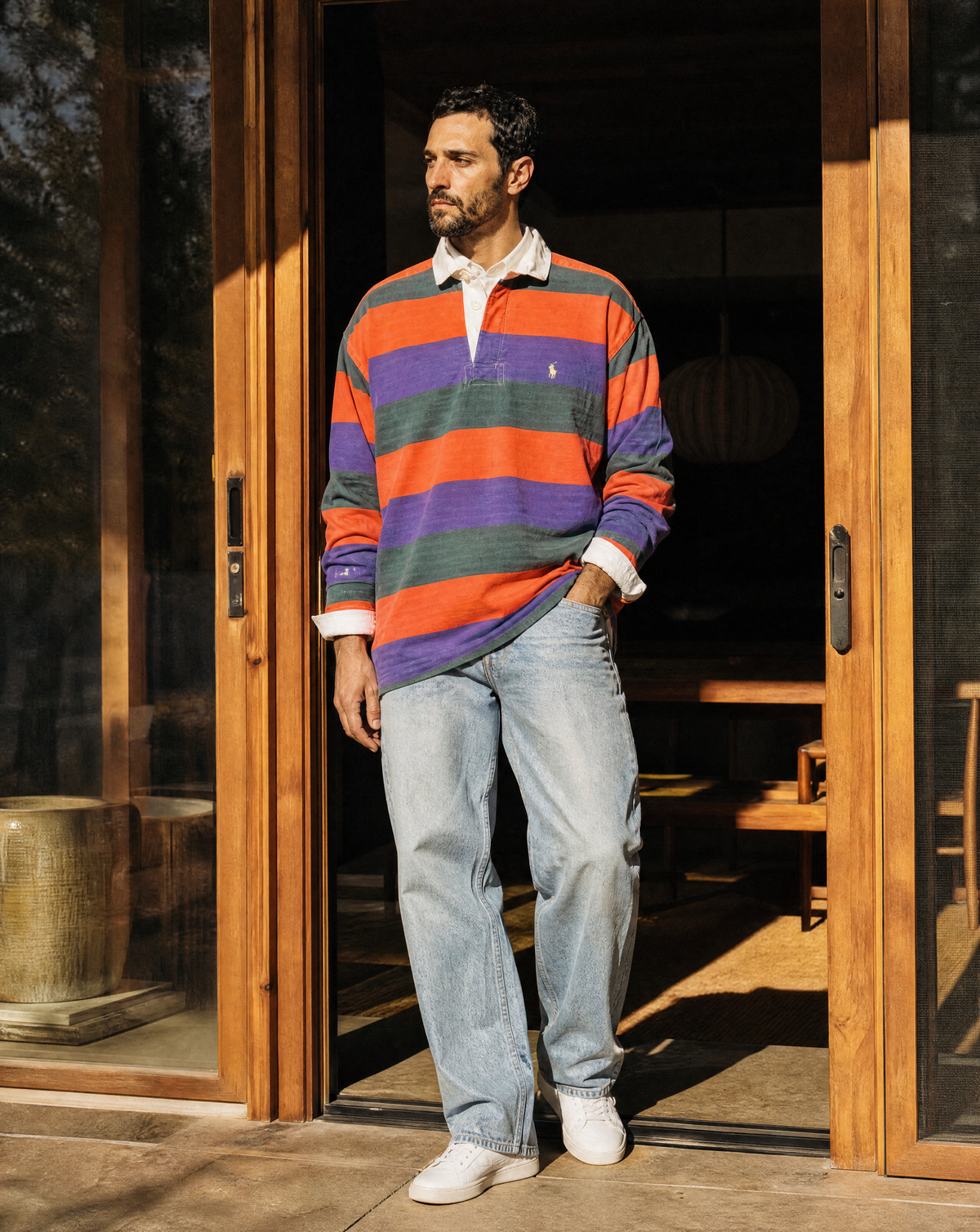 Polo Country Multi-Stripe Rugby — fits XL