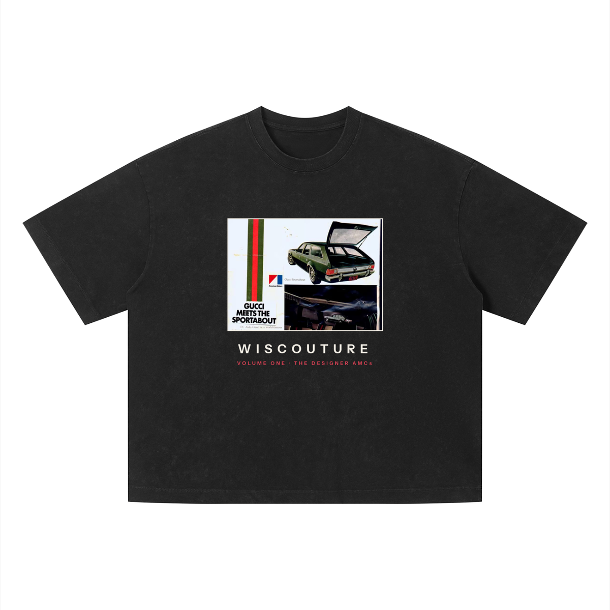 Designer AMCs Vintage Wash Boxy Tee · Black