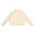 Sloane Mock-Neck Crew – Cream