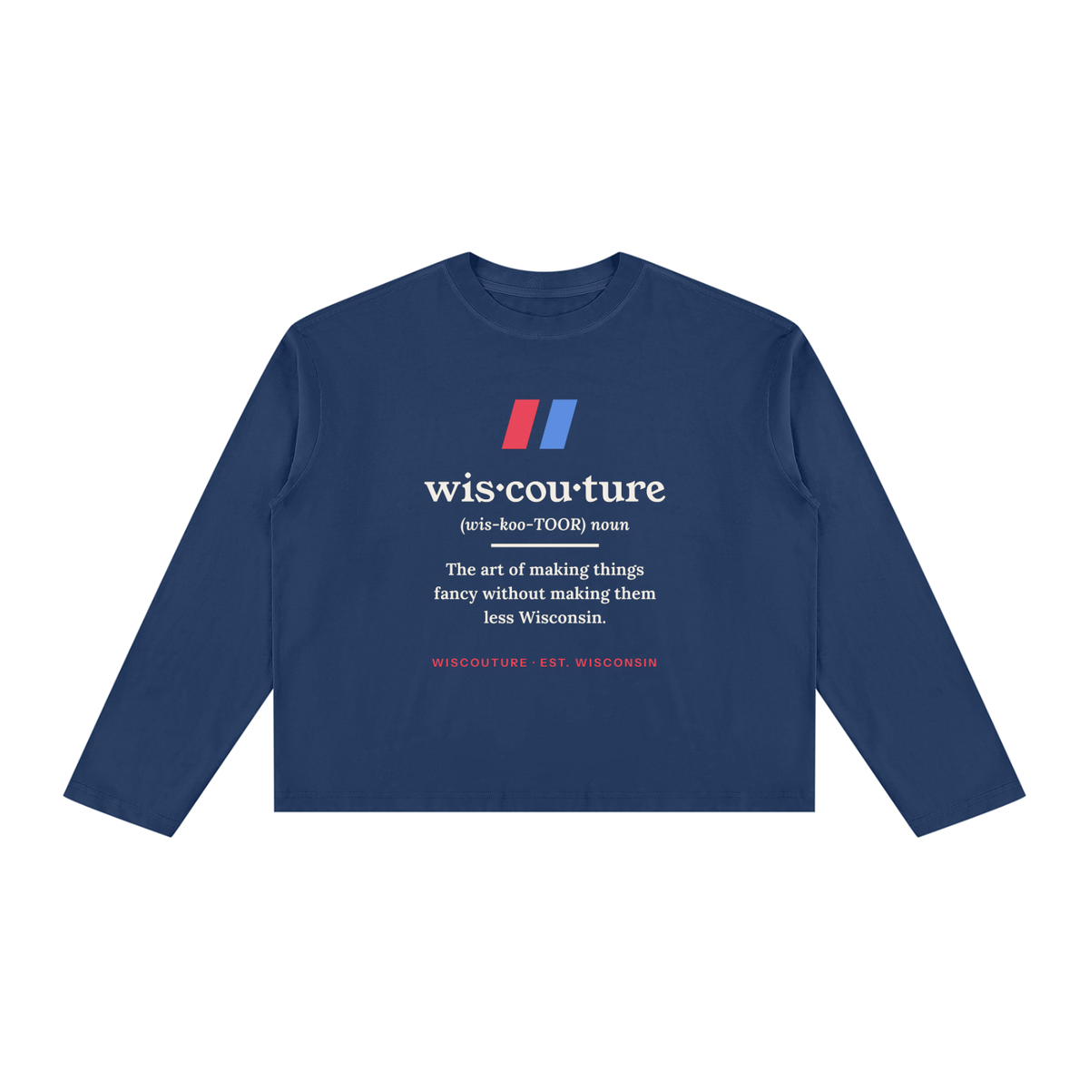 Definition Vintage Wash Long Sleeve · Navy