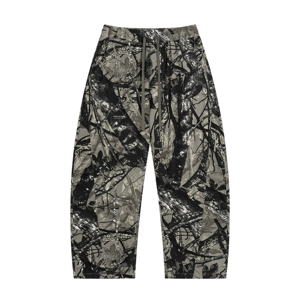 Up North Tree Camo Barrel Leg Pant · Gray