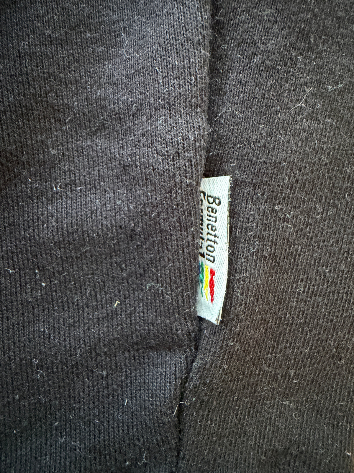 Vintage 1990s Benetton Formula 1 Racing Team Crewneck Sweatshirt — Black - Large
