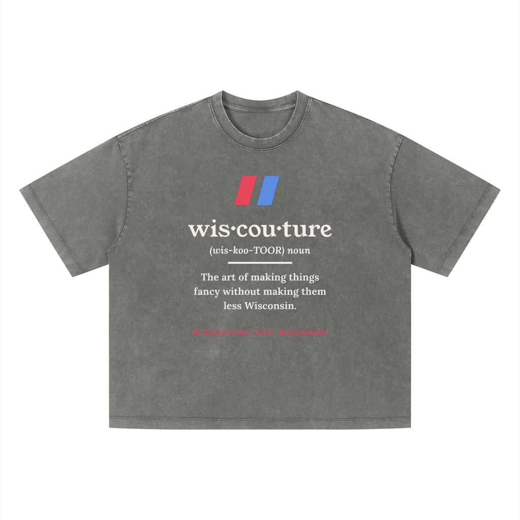 Definition Vintage Wash Boxy Tee · Dark Gray