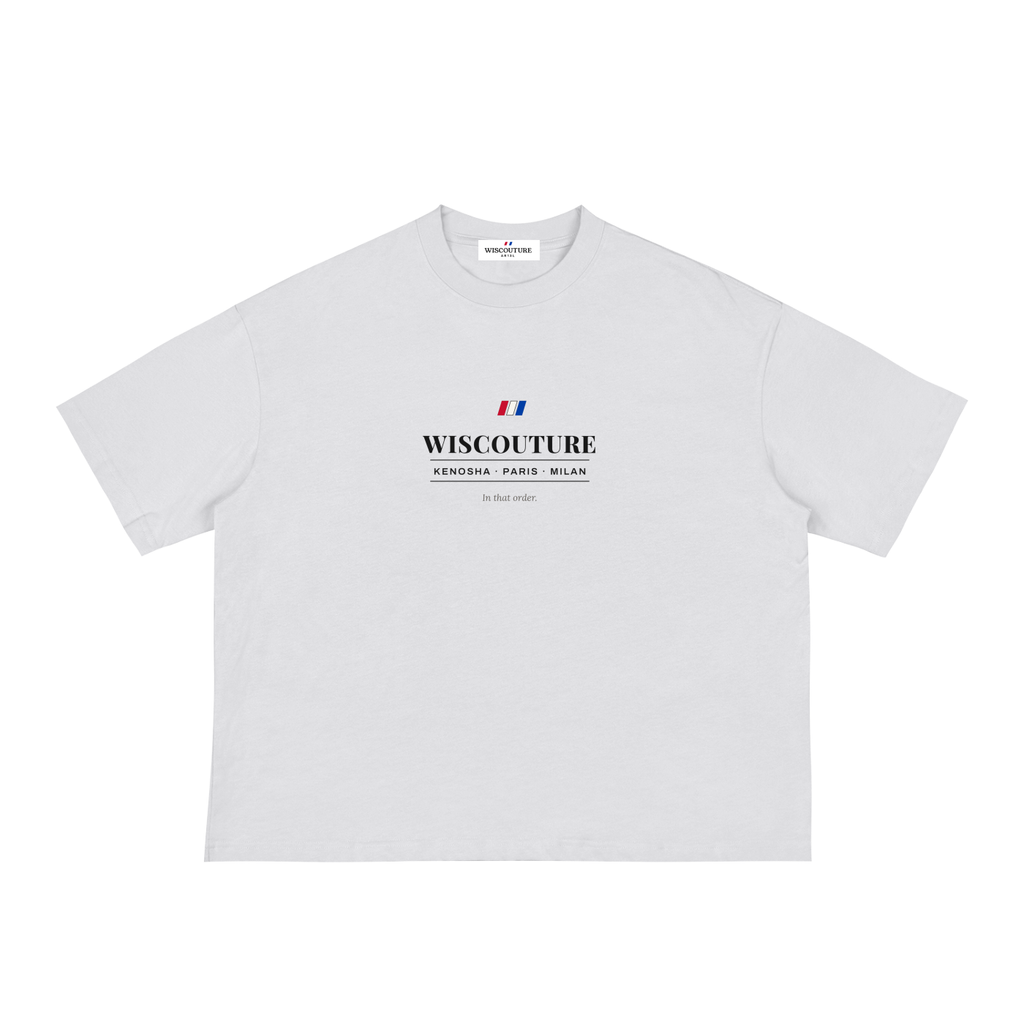 Wiscouture Kenosha · Paris · Milan Boxy Tee — White