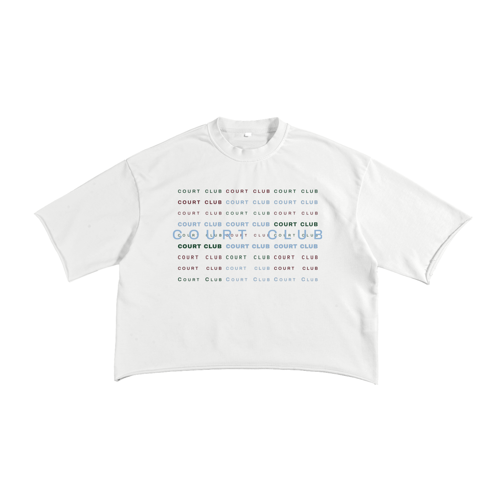 Sloane French Terry Tee – White