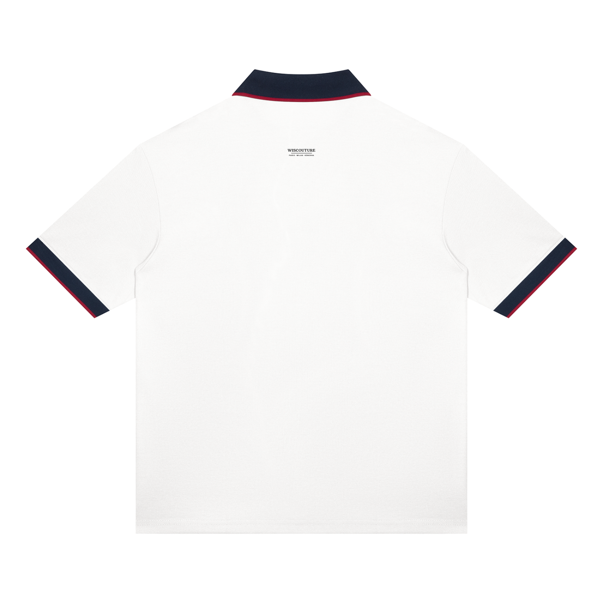 Wiscouture Club Polo · White / Navy
