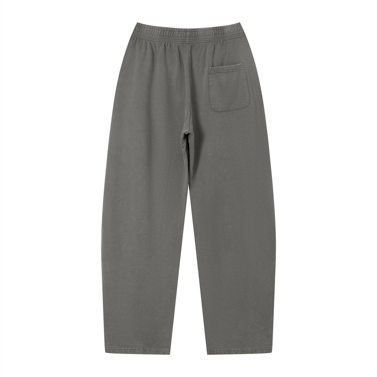 Wiscouture Label Vintage Wash Loose Sweatpants · Dark Gray