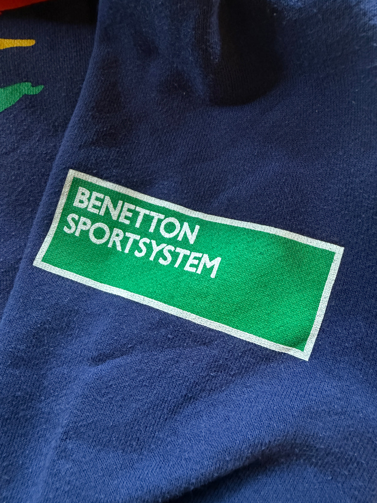 Vintage Benetton Formula 1 Racing Team Crewneck Sweatshirt – Large – Benetton SportSystem