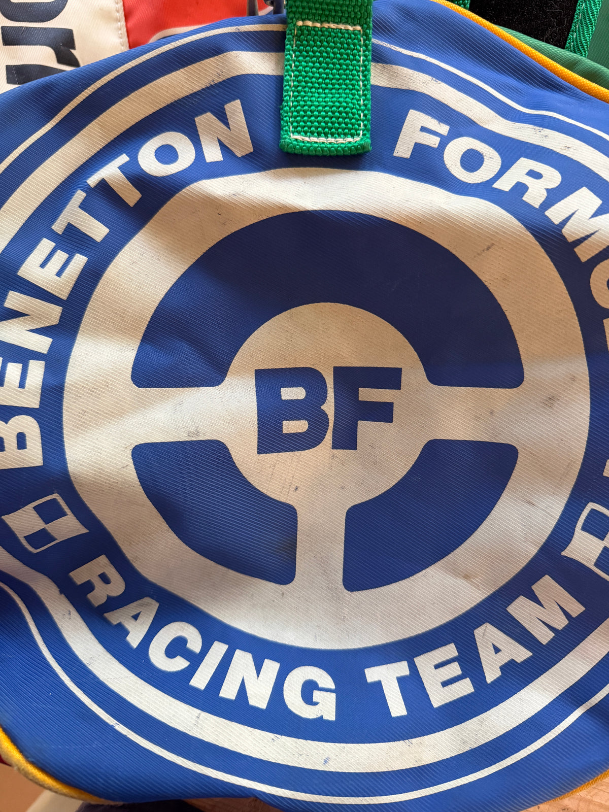 Benetton Formula 1 Racing Team Barrel Bag — 1989
