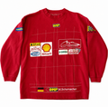Vintage Michael Schumacher Formula 1 Sponsor Sweatshirt – OMP Racing – Ferrari Era – Red