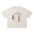 State Colours Vintage Wash Boxy Tee · Apricot