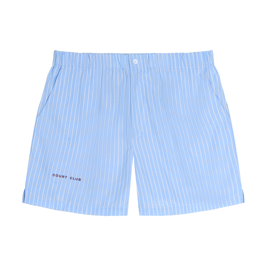 Sloane Striped Shorts – Blue