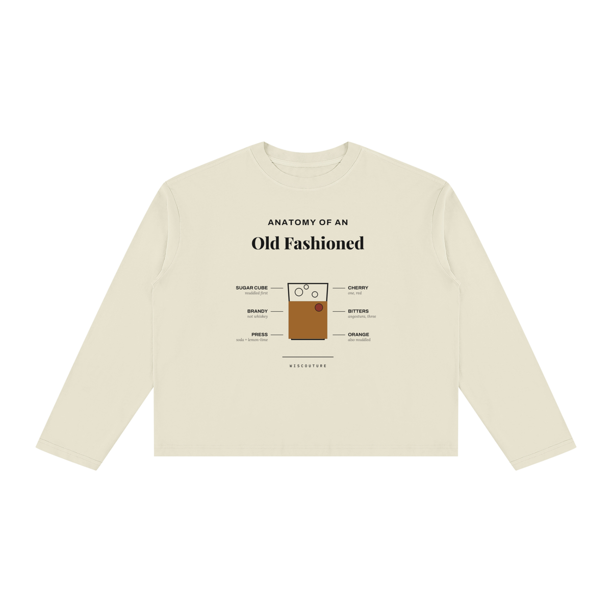 Anatomy of an Old Fashioned Vintage Wash Long Sleeve · Apricot