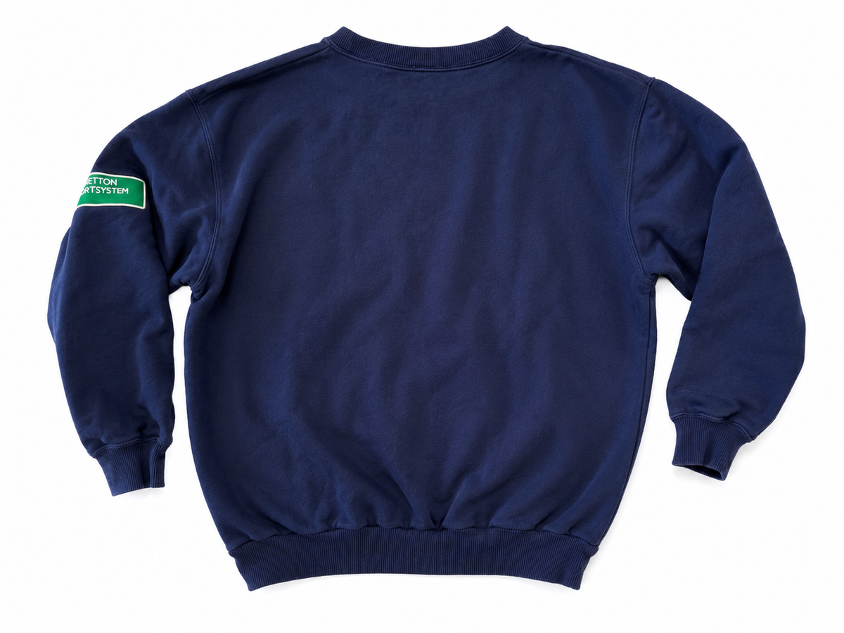 Vintage Benetton Formula 1 Racing Team Crewneck Sweatshirt – Large – Benetton SportSystem