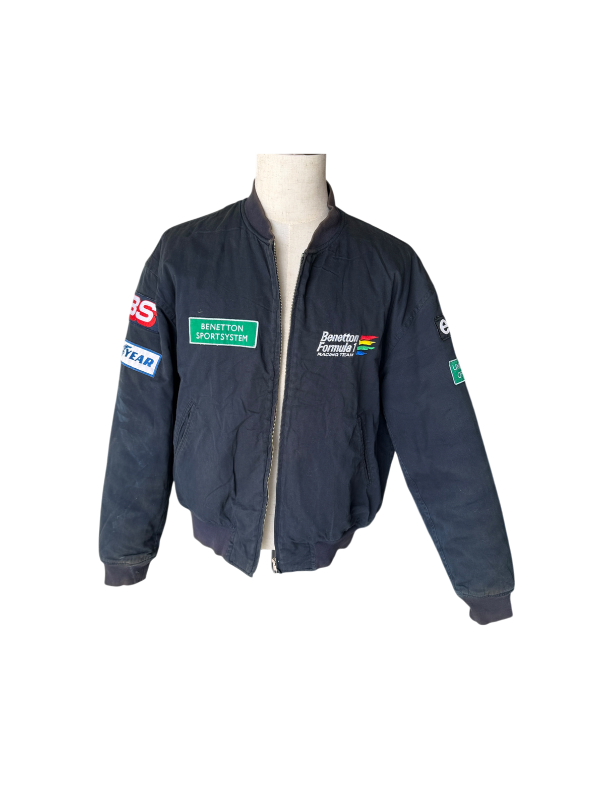1995 Vintage Benetton Formula 1 Renault Sport Bomber Jacket — Made in Italy