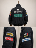 Vintage Benetton Formula 1 Racing Team Sponsor Jacket | Made in Italy | Rare Paddock Style Piece