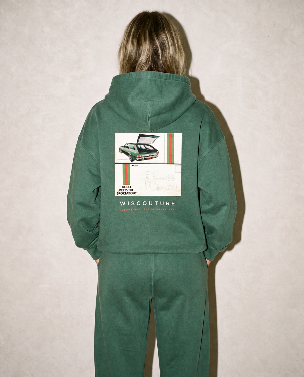 Wiscouture Volume One · The Designer AMCs Hoodie — Blackish Green