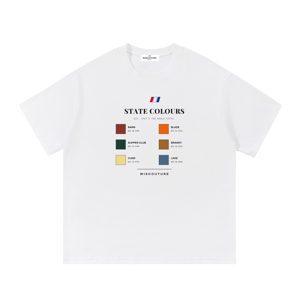 Wiscouture State Colours Tee — White