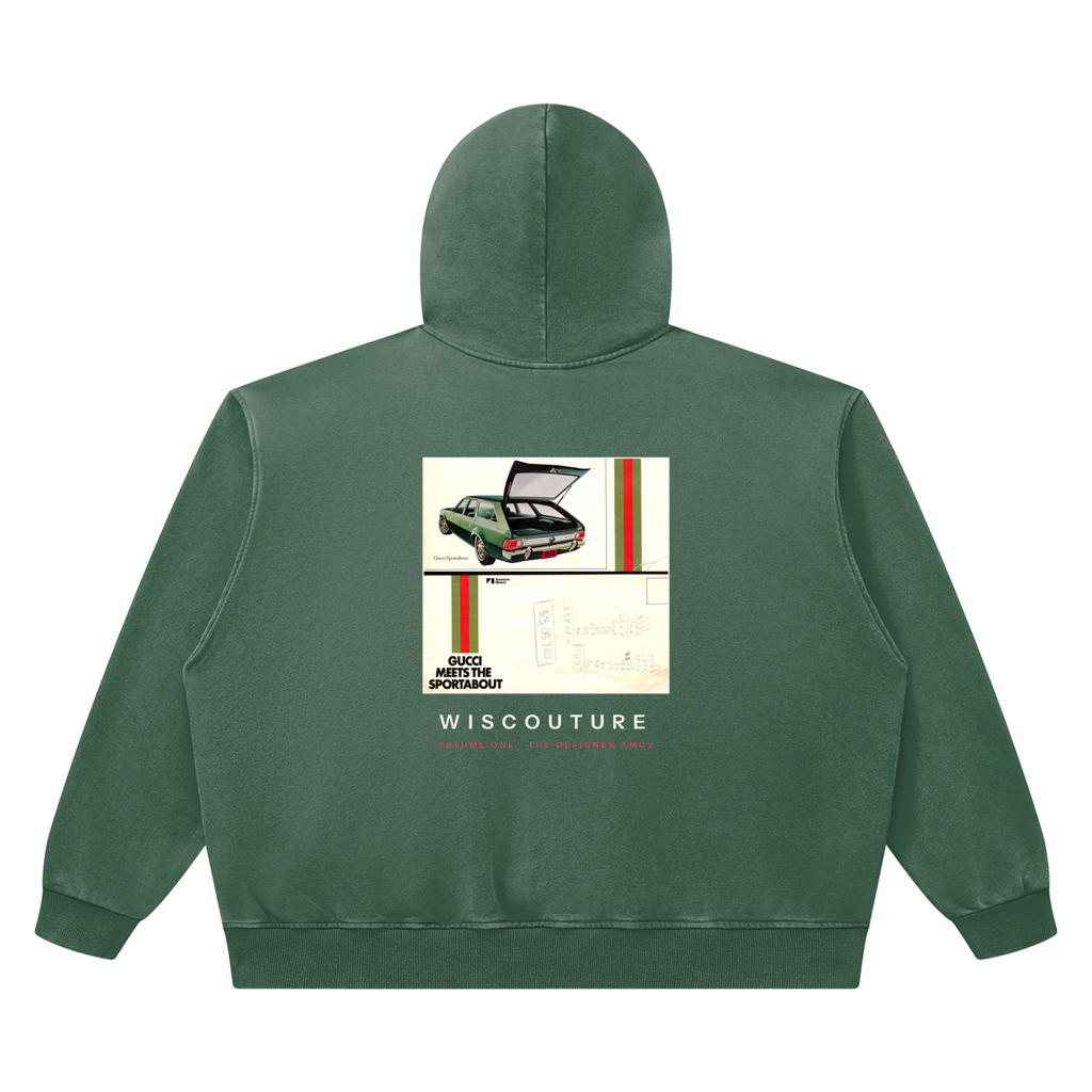 Wiscouture Volume One · The Designer AMCs Hoodie — Blackish Green