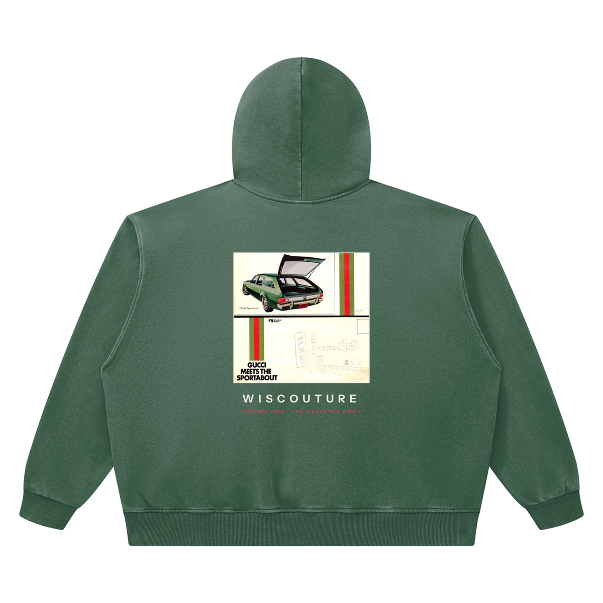 Wiscouture Volume One · The Designer AMCs Hoodie — Blackish Green
