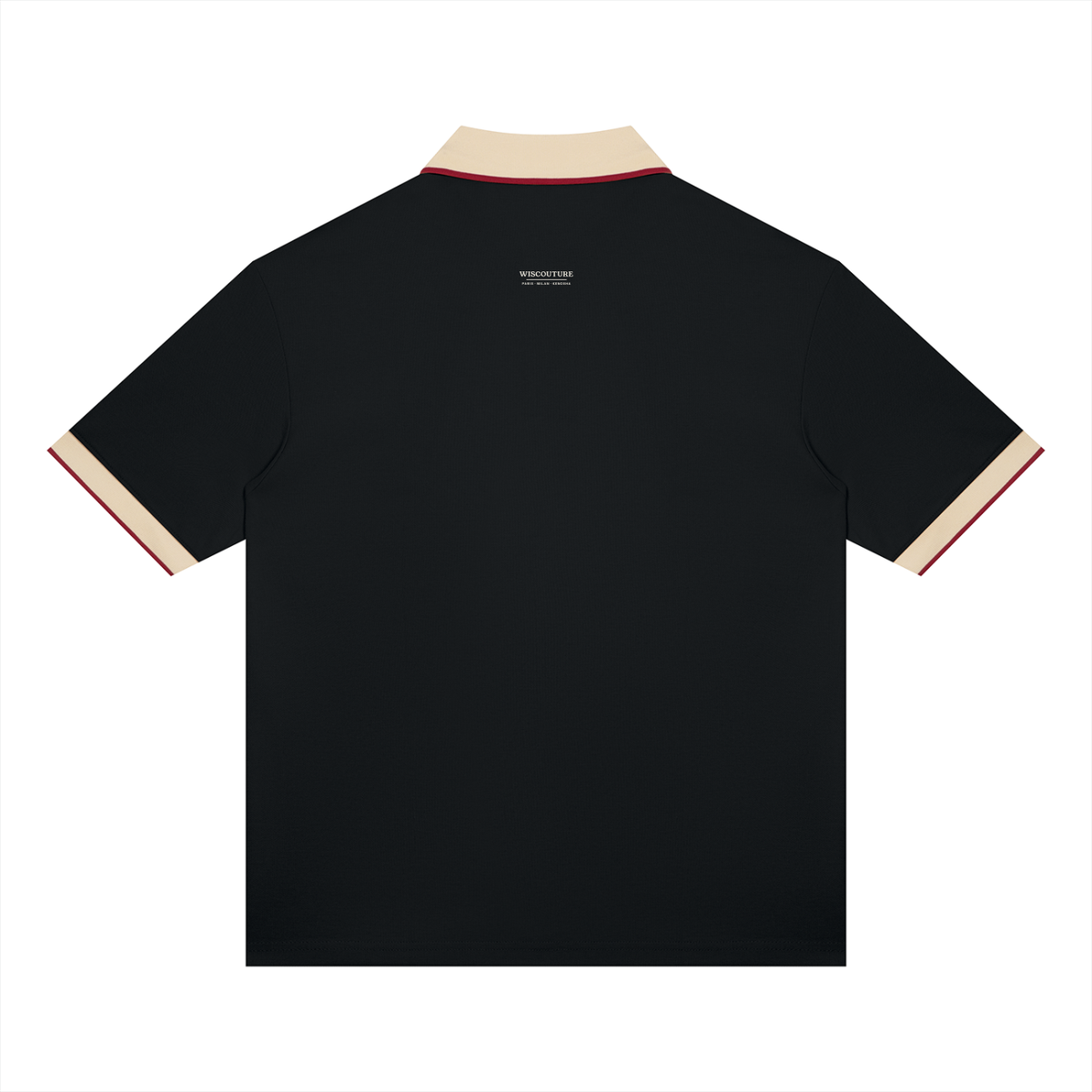 Wiscouture Supper Club Polo · Black / Apricot