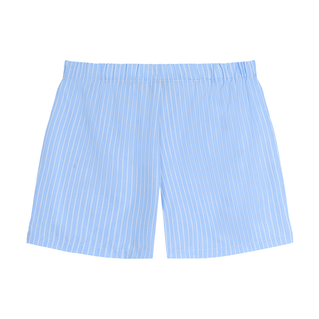 Sloane Striped Shorts – Blue
