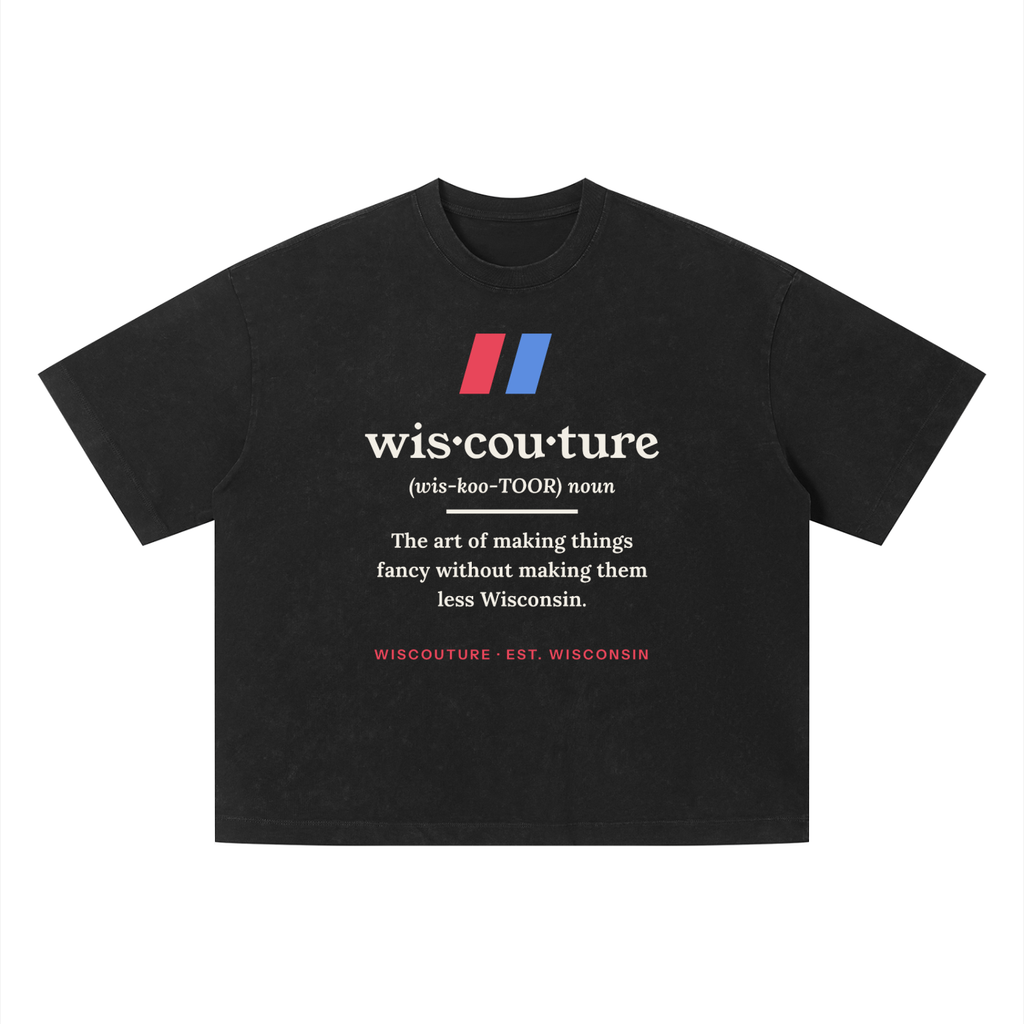 Definition Vintage Wash Boxy Tee · Black