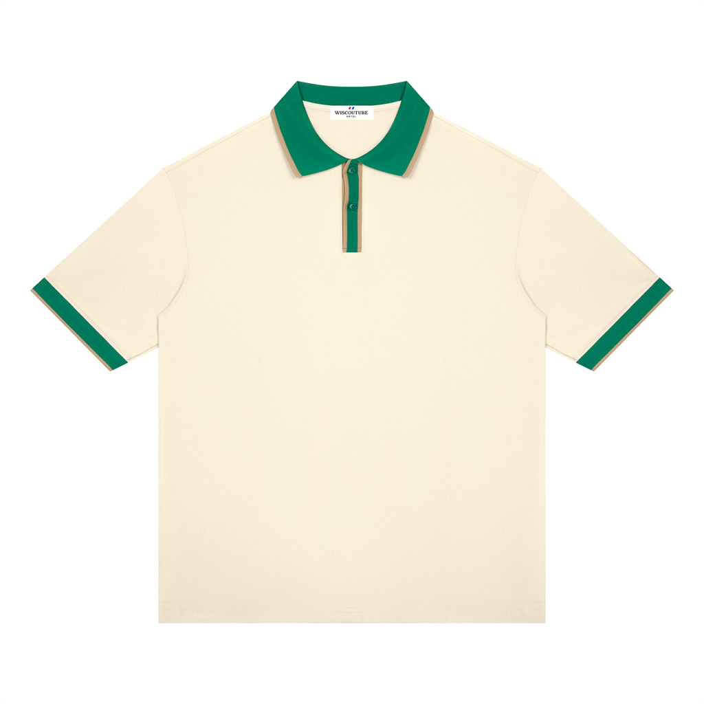 Wiscouture Supper Club Polo · Apricot / Green