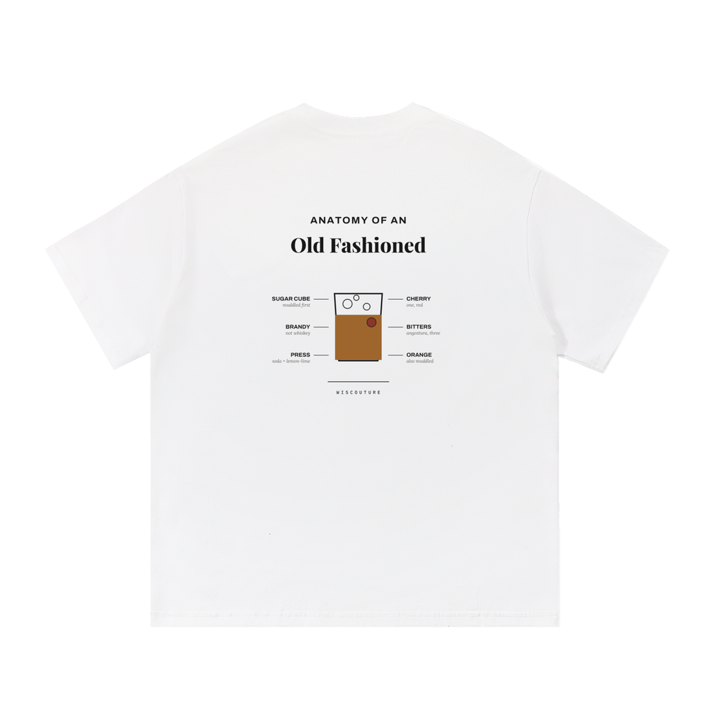 Wiscouture Anatomy of an Old Fashioned Tee — White