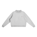 Sloane Mock-Neck Crew – Heather Gray
