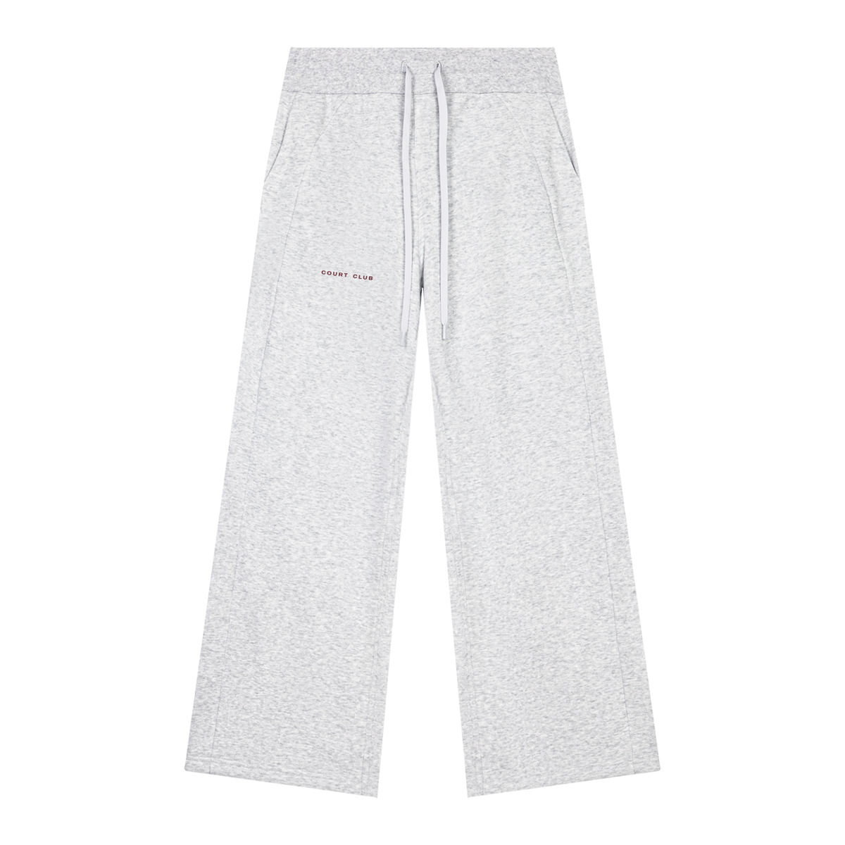 Sloane Wide-Leg Sweatpants – Heather Gray